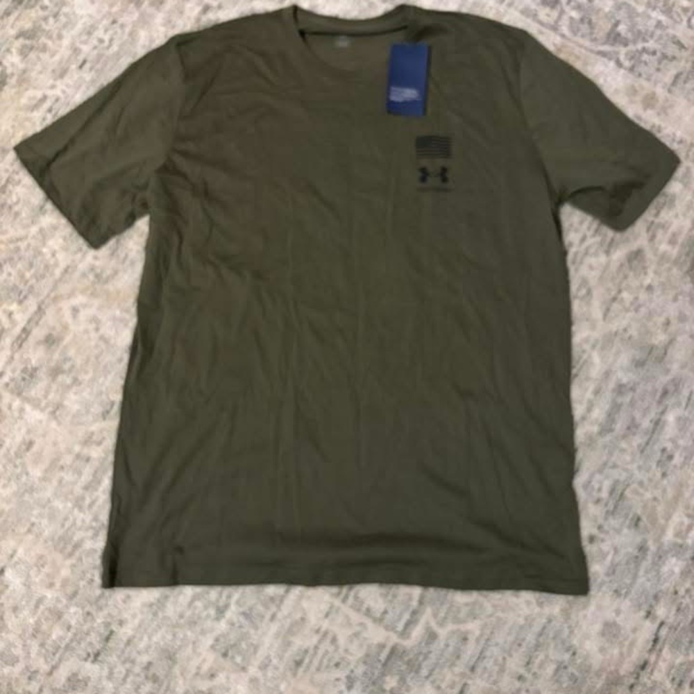 Under Armour Men's Dark Green Short Sleeve Tee